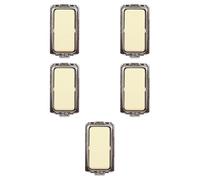 5x Invertitore 16A unipolare, Modulo bianco, Compatibile Con BTicino Magic, frutti, interruttori, pulsanti, deviatori, dimmer, sensori, PIR, buzzer, Per Placche originali e compatibili