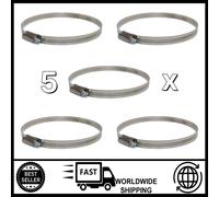 5x Jubilee Worm Clip 110 - 140mm 304 Acciaio Inox