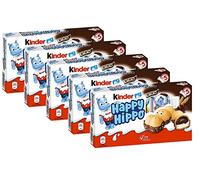 5X Kinder Happy Hippo al Cacao (Kakao) - Scatola da 103g con 5 Snack - Edizione Limitata Germania [5 pezzi]