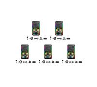 5X Kit Completo Cambio Voce I9 Effetti Audio Multipli Schede Audio Dal Vivo Strumento Microfono per Scheda Audio Dal Vivo Portatile