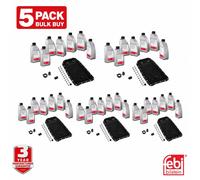 5x KIT TAGLIANDO FEBI 171752 ZF 6CV BMW E90 E60 X5 FILTRO ATF A5277