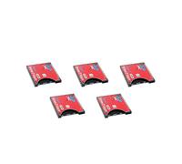 5X la Nuova Custodia per Schede da un CF Supporta la Scheda Wireless WIFI Tipo I Adattatore per Fotocamera SLR Rossa