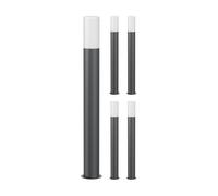 5x Lampada da sentiero GROPO / bitta per esterni IP44 90 cm antracite 1x E27