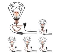 5x lampada da tavolo RETRA interruttore bronzo 1x E27 max. 60W [EEK: E]