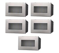 5x Lampada segnapasso 6000K, luce notturna, bianco freddo, Moduli grigi, grigio, Compatibile Con BTicino Axolute, frutti, interruttori, pulsanti, deviatori, dimmer, Per Placche originali e compatibili