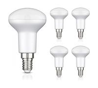 ledscom.de 5 pezzi E14 lampadina LED, R50, bianco caldo (2700 K), 6,2 W, 608lm, 116°, dimmer a 3 fasi, opaco