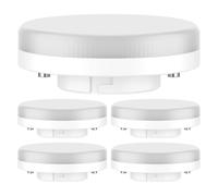 5x lampadina GX53 LED bianca (4100 K) 6,5 W 550lm 3-step dimmer opaco [EEK: G]