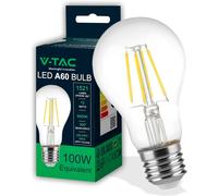 5X LAMPADINA LED 12W V-TAC E27 FILAMENTO LUCE CALDA/NATURALE/FREDDA [EEK: E]