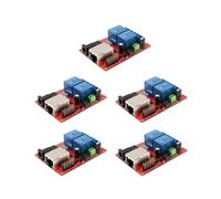 5X Lan Interruttore di Ritardo Scheda Relè Ethernet 2 Vie Modulo Server Modulo Controller Tcp / Udp