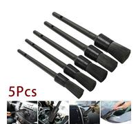 5X Lavare Auto Cura Interno Setole Morbide Spazzola Dettagli Manico IN Plastica