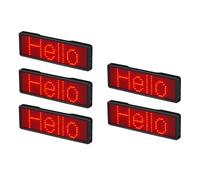 5X LED Nome Badge Ricaricabile Segnale Luminoso Display Un Scorrimento Programmabile DIY Display LED, Tipo 2