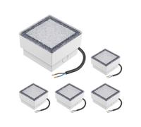 5x LED pavimentazione pietra terra luce da incasso CUS per esterno IP67 angolare [EEK: F]