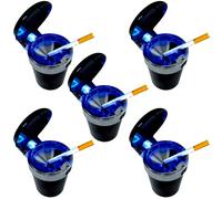 5x LED Porta Cenere Auto Portacenere Posacenere-Antivento per il Vento