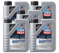 5x Liqui Moly Olio Motore Special Tec F ECO 5W-20 Per Ford Eco Boost-Motori 1L