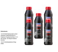 5X Liqui Moly Olio Per Cambio Moto 75W-90 500Ml