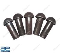 5x Lower Collegamento Occhielli Testa Rotonda Rivetto Compatibile Con