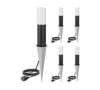 5x Luce di percorso GROPO / bitta per esterni IP44 41 cm nero 1x E27 max. [EEK: E]