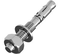 5x Lumonic Ancora pesante M10x80mm | Ancore a cuneo zincate di alta qualità | Montaggio a pressione, IMMEDIATAMENTE CARICABILE | Ancoraggio in calcestruz