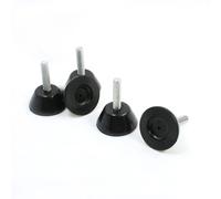 5x M8 x 30 Filettatura 40mm Dia Base In Gomma Piedini Di Livellamento Monta
