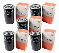5X MAHLE / KNECHT Filtro Carburante KC 28