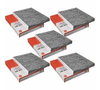 5X MAHLE / KNECHT Filtro Interno Pollenfilter Filtro Interno LAK 182