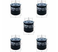 5X MAHLE / KNECHT Filtro Olio OC 294
