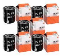 5X MAHLE / KNECHT Filtro Olio OC 617