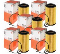 5x MAHLE / KNECHT Filtro Olio OX 153/7D2