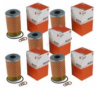 5x MAHLE / KNECHT Filtro Olio OX 34D