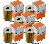 5X MAHLE / KNECHT Filtro Olio OX 388D
