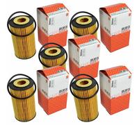 5X MAHLE / KNECHT Filtro Olio OX 401D