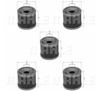 5X MAHLE / KNECHT Filtro Olio OX 406