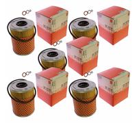 5X MAHLE / KNECHT OX 187D Filtro Olio