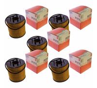5X MAHLE / KNECHT OX 210D Filtro Olio