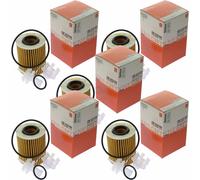 5X MAHLE / KNECHT OX 413D1 Filtro Olio