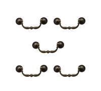 5X Maniglia Porta Armadio / Cassetto Ottone Antico 100 Millimetri