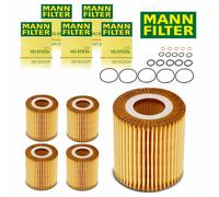 5X Mann Filter Hu 815/2 X Filtro Olio Per BMW E46 E90 E92 E91 E87 E60 E61 E84
