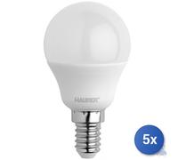 5x Maurer Lampada Led Globo Mini 4000K Smerigliata W 4,5 - Lumen 470 - E14