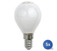 5x Maurer Lampada Led Mini Globo Milky 2700K W 4,5 - Lumen 470 - E14
