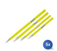5x Maurer Scalpello A Punta Per Muratori Mm 400