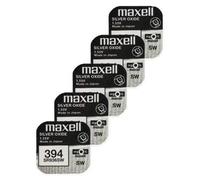 5x Maxell 394 380 SR936SW Batterie Per Orologi Ossido D’Argento 1,55V