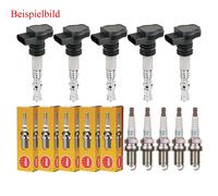 5x Maxgear Bobina Accensione + 5x NGK Candela Adatto A per Ford Focus,II Da _