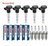 5x Maxgear Bobina Accensione + Bosch Candela per VW Golf VII 5G1 BQ1 BE1 BE2 2.0