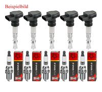 5x Maxgear Bobina Accensione + Champion Candela per Ford Focus II Poiché _ Hcp