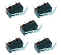 5x Microinterruttore PCB Microswitch a Leva Piegata Subminiatura SPDT 3A