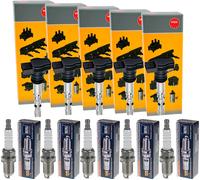 5x NGK Bobina Accensione + Beru Candela per Audi A3 Sportback 8VA 8VF RS3