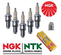 5x Ngk Ricambio Candele Volkswagen Passat 2.2 Lt All Modelli 84>88 #1263