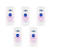 5x Nivea Pearl and Beauty Deodorante Antitraspirante Solido Stick per Donna