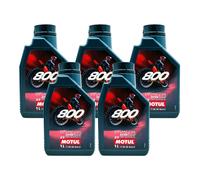 5X OLIO MISCELA Super MOTUL 800 ROFF ROAD per uso CROSS ALTE PRESTAZIONI 05MO08