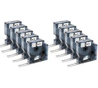 5x Oozmas A45010 Etichette Compatibile con Dymo Nastro D1 12mm x 7m (Confezione da 2)